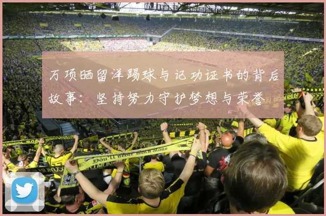 万项晒留洋踢球与记功证书的背后故事：坚持努力守护梦想与荣誉